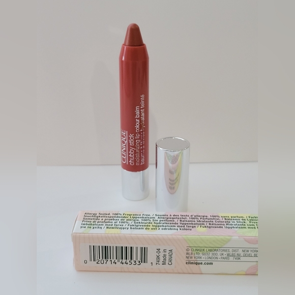 CLINIQUE Chubby Stick Moisturizing Lip Color Balm *04 MEGA MELON* / .10 oz / NIB - Picture 4 of 5